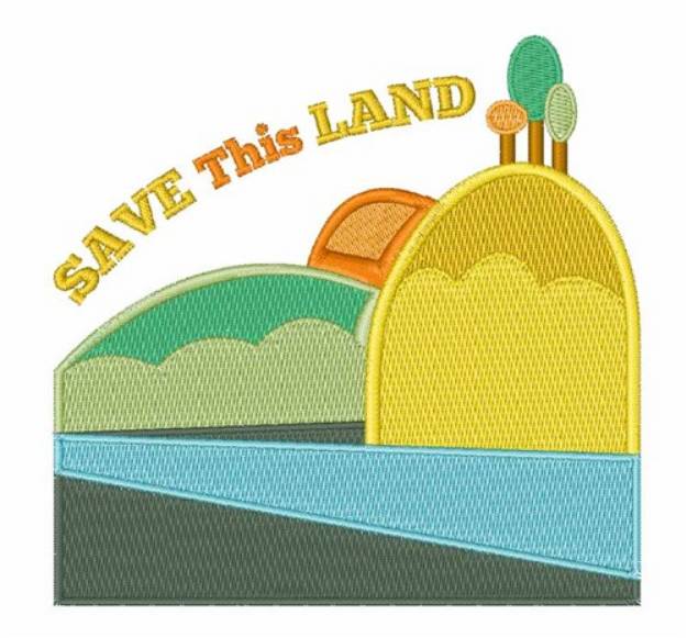 Picture of Save This Land Machine Embroidery Design