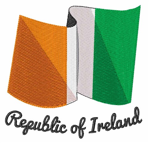 Republic Of Ireland Machine Embroidery Design