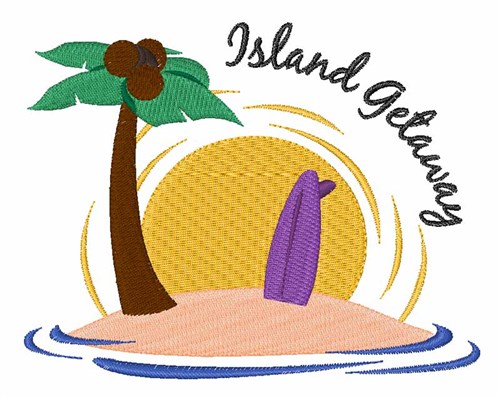 Island Getaway Machine Embroidery Design