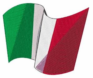 Picture of Italian Flag Machine Embroidery Design