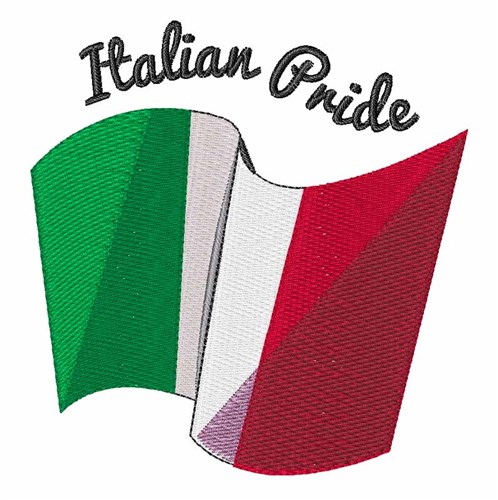 Italian Pride Machine Embroidery Design