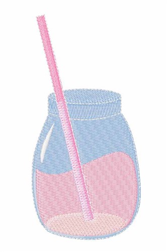 Pink Lemonade Machine Embroidery Design