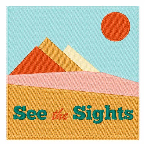 See The Sights Machine Embroidery Design