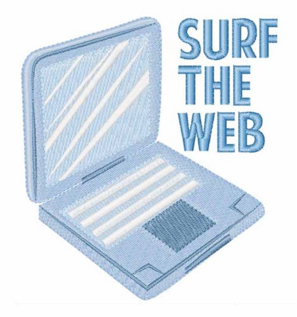 Picture of Surf The Web Machine Embroidery Design
