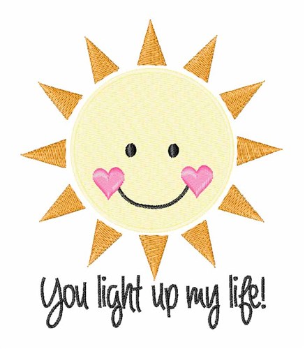Light Up My Life Machine Embroidery Design