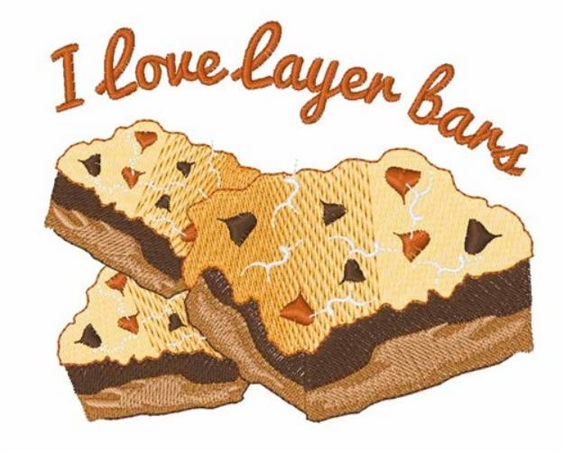 Picture of Love Layer Bars Machine Embroidery Design
