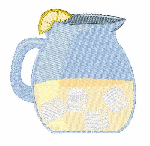 Lemonade Pitcher Machine Embroidery Design