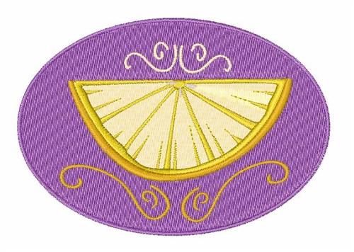 Lemon Slice Machine Embroidery Design