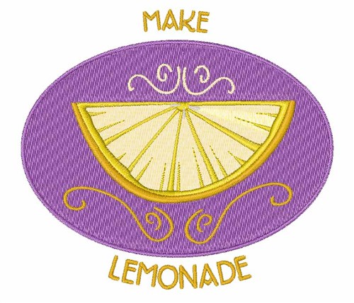 Make Lemonade Machine Embroidery Design