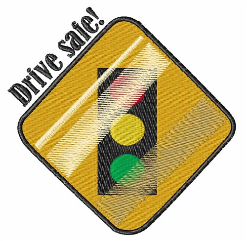 Drive Safe Machine Embroidery Design