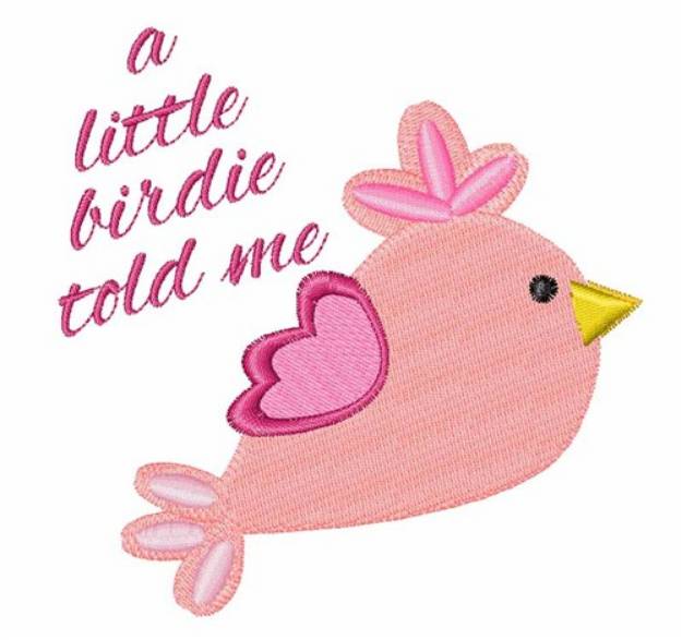 Picture of Little Birdie Machine Embroidery Design