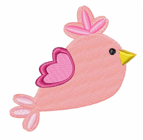 Cute Bird Machine Embroidery Design