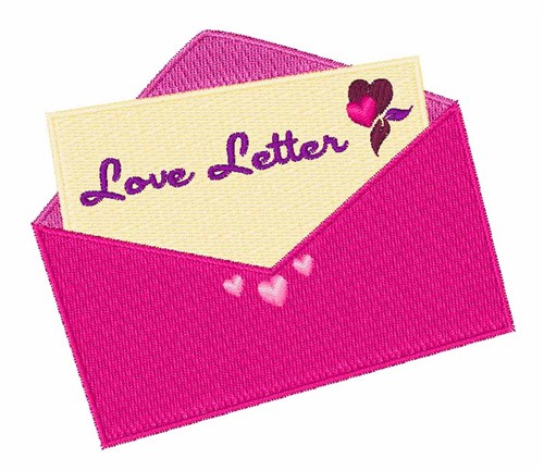 Love Letter Machine Embroidery Design