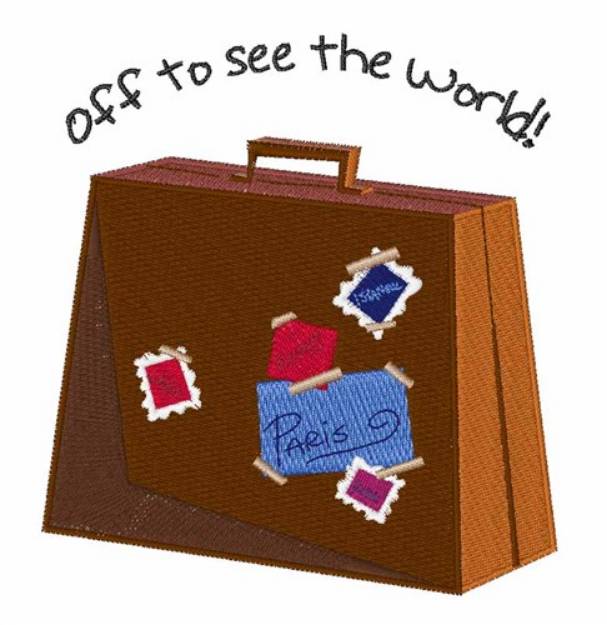 Picture of See The World Machine Embroidery Design