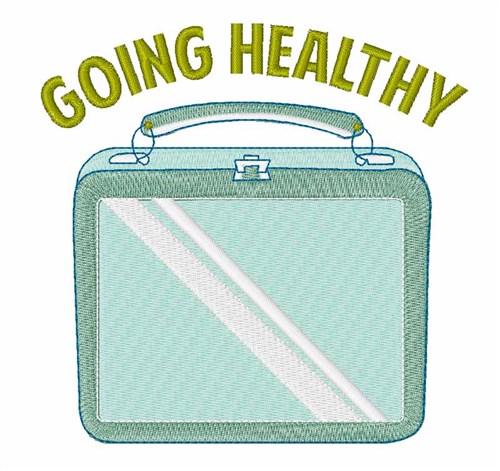 Going Healthy Machine Embroidery Design