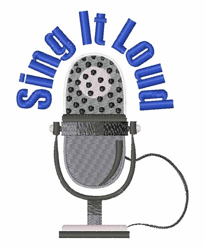 Sing It Loud Machine Embroidery Design