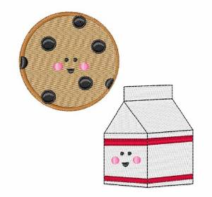 Picture of Cookie & Milk Machine Embroidery Design