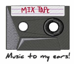 Picture of Music To My Ears Machine Embroidery Design