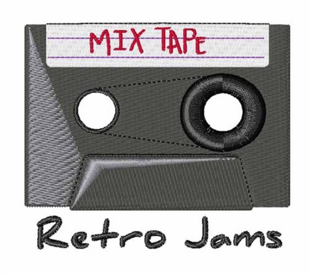 Picture of Retro Jams Machine Embroidery Design