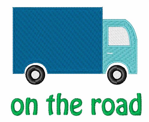 On The Road Machine Embroidery Design