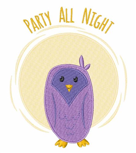 Party All Night Machine Embroidery Design