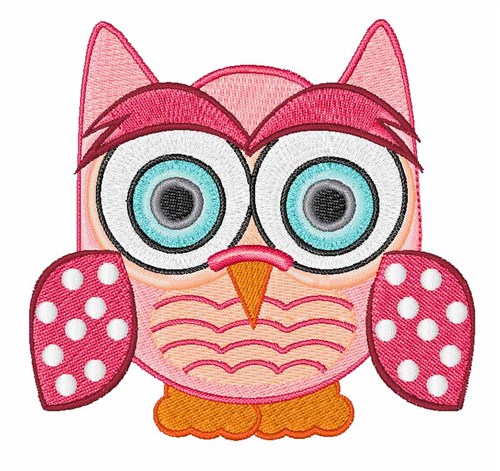 Funny Owl Machine Embroidery Design
