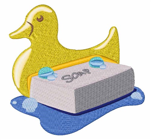 Duck & Soap Machine Embroidery Design