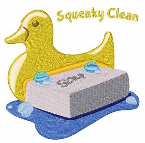 Picture of Squeaky Clean Machine Embroidery Design