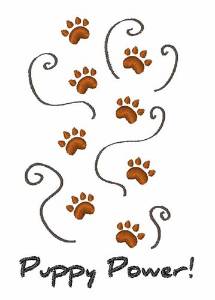 Picture of Puppy Power Machine Embroidery Design