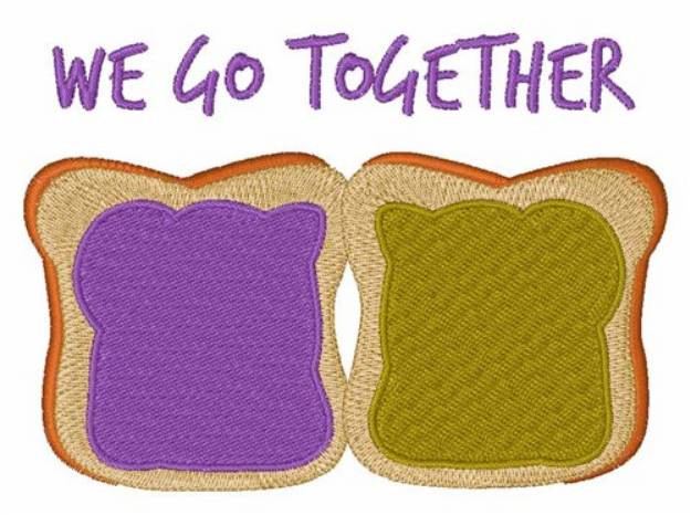 Picture of We Go Together Machine Embroidery Design