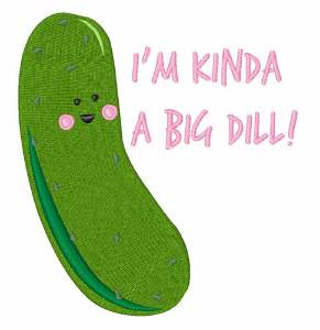 Picture of A Big Dill Machine Embroidery Design