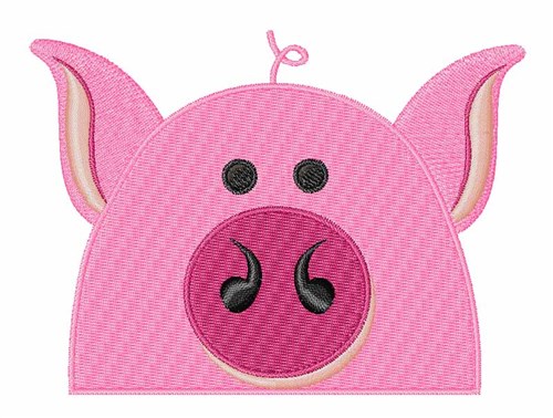 Pig Face Machine Embroidery Design