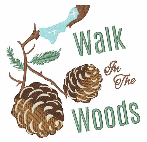 Walk In Woods Machine Embroidery Design