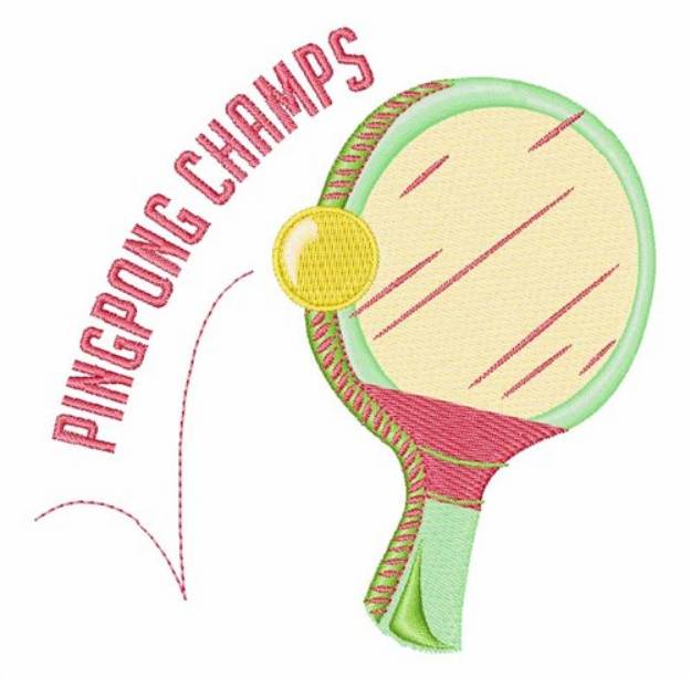 Picture of Ping Pong Champs Machine Embroidery Design