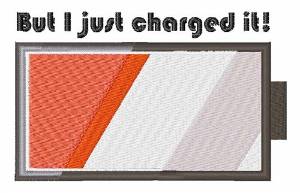 Picture of Charged It Machine Embroidery Design