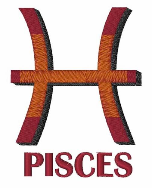 Picture of Pisces Machine Embroidery Design
