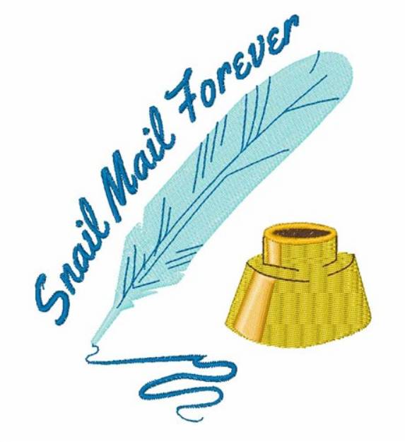 Picture of Snail Mail Machine Embroidery Design