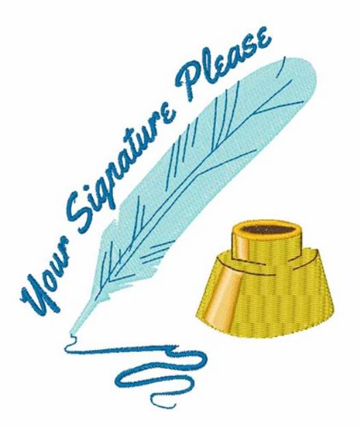 Picture of Your Signature Machine Embroidery Design