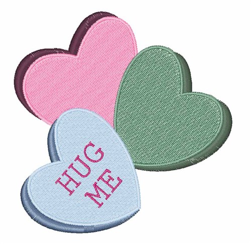 Hug Me Machine Embroidery Design
