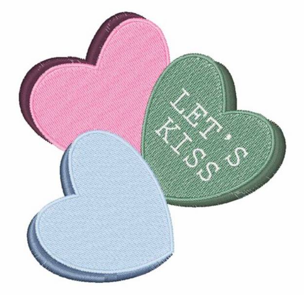Picture of Lets Kiss Machine Embroidery Design