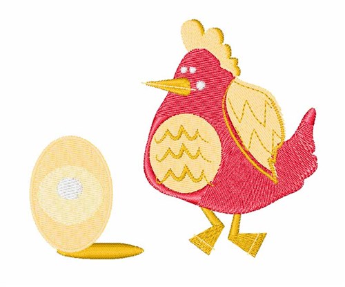 Chicken & Egg Machine Embroidery Design