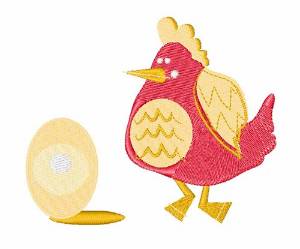 Picture of Chicken & Egg Machine Embroidery Design