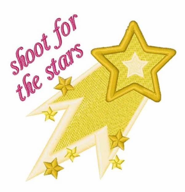 Picture of Shoot For Stars Machine Embroidery Design