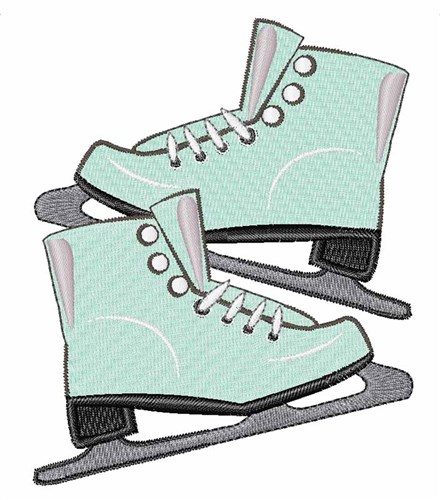 Ice Skates Machine Embroidery Design