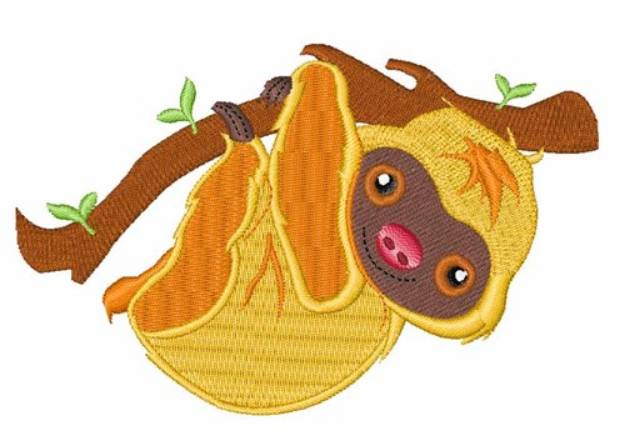 Picture of Tree Sloth Machine Embroidery Design