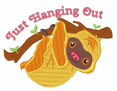 Hanging Out Machine Embroidery Design