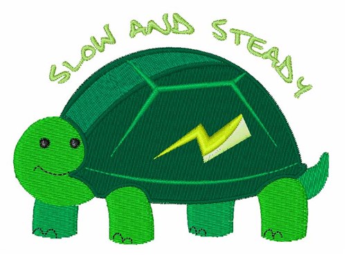 Slow & Steady Machine Embroidery Design