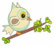 Picture of Owl In Tree Machine Embroidery Design