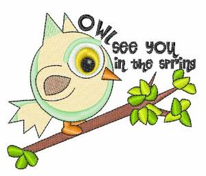Picture of Owl See You Machine Embroidery Design