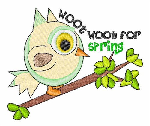 Woot For Spring Machine Embroidery Design